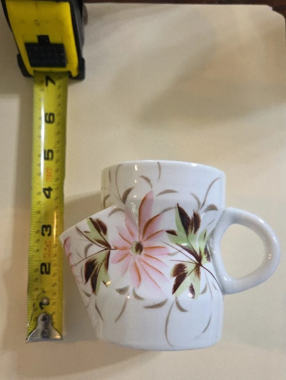 Antique Shaving Scuttle, Ceramic, Early 20th Century, Handpainted